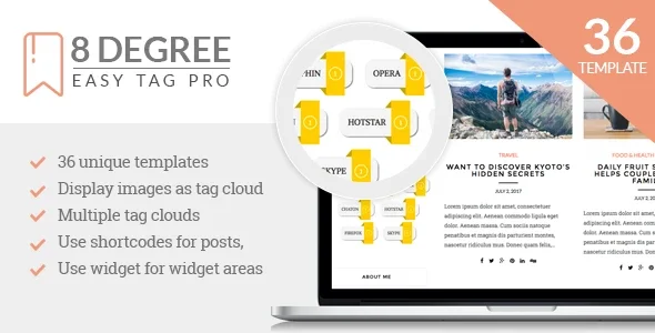 8 Degree Easy Tags Pro – Premium Tagging Plugin For WordPress