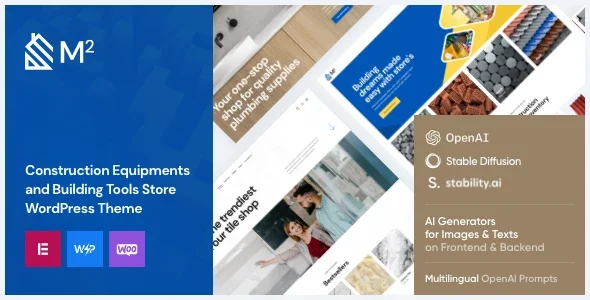 m2 | Construction and Tools Store WordPress Theme