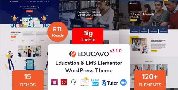Educavo - Online Courses & Education WordPress Theme