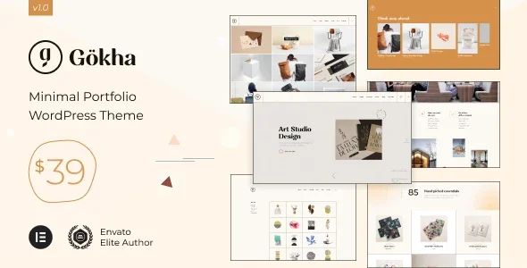 Gokha – Minimal Portfolio WordPress Theme