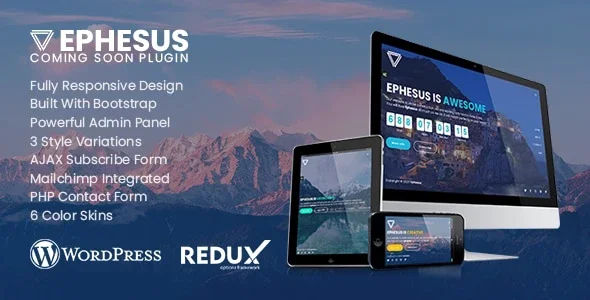 Ephesus – Creative Coming Soon WordPress Plugin