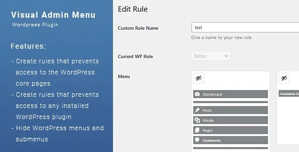 Visual Admin Menu