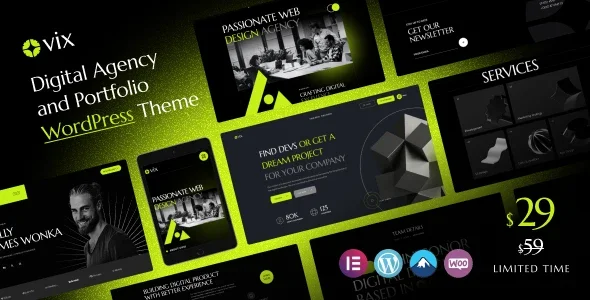 Ovix – Digital Agency & Creative Portfolio WordPress Theme