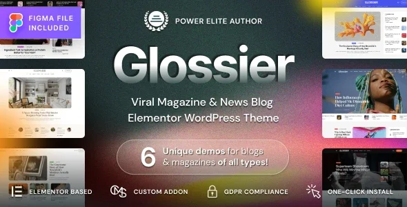 Glossier – Newspaper & Viral Magazine WordPress Theme