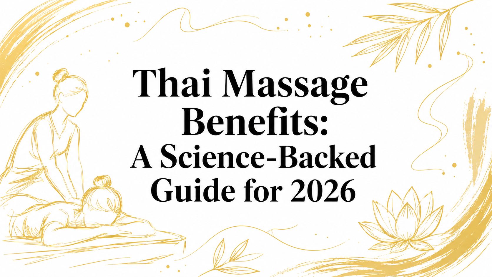 thai massage benefits massage illustration